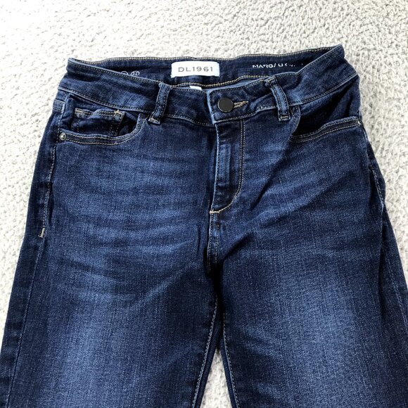 DL1961 Women's Size 26 Margaux Instasculpt Stretch Denim Ankle Skinny Jeans - Picture 3 of 16